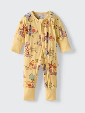 Little Sleepies Disney Pooh Zippy 12-18M Playtime With Pooh Bamboo Pajamas